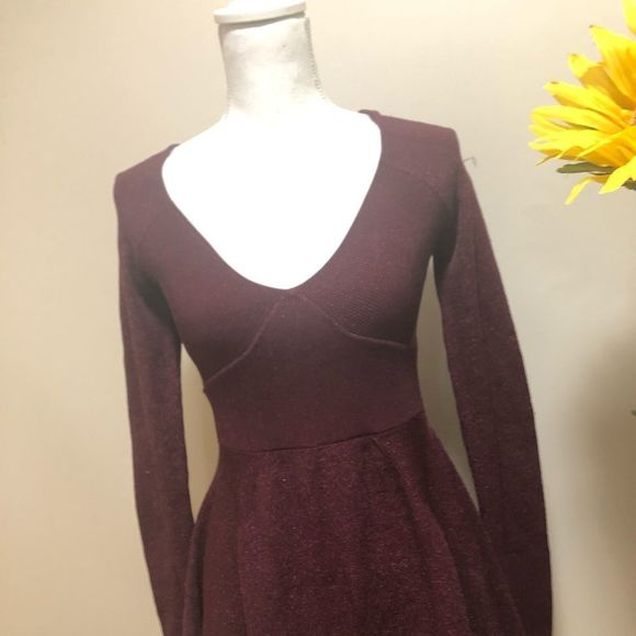 NWOT free people mini dress size S metallic - Picture 5 of 8